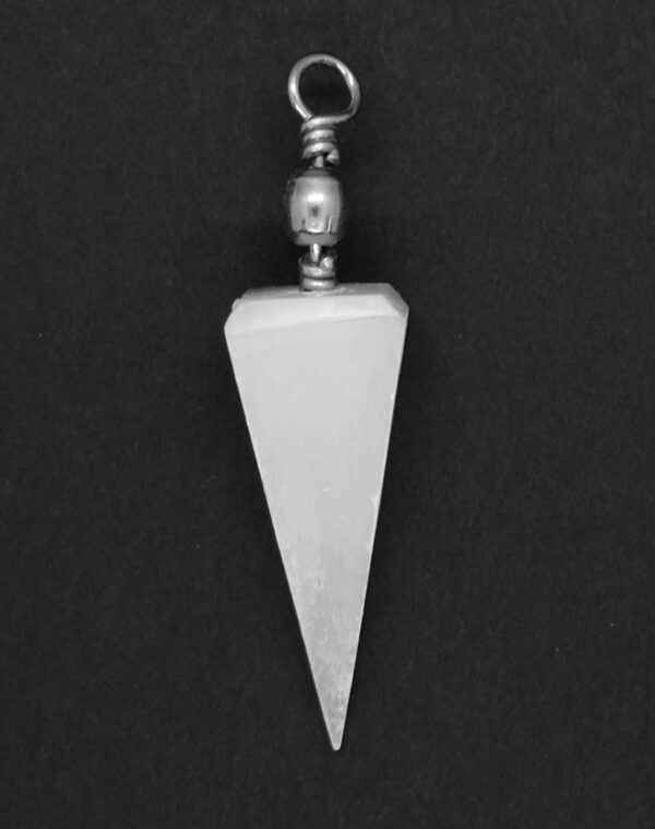 Selenite Pendant Prism 4cm