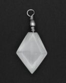 Selenite Pendant Diamond 4cm