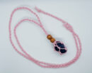 Necklace Woven For Tumble Pink Big (Tumble Stone Not Included)