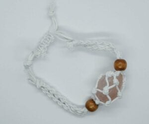 Bracelet Woven For Tumble White (Tumble Stone Not Included)
