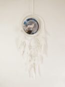Dream Catcher White Wolf 25cm