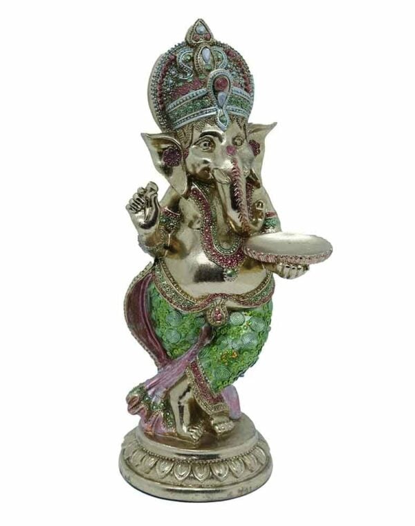 Ganesh T-Light Holder 14"