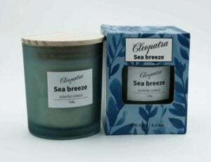 Candle W/Crystal Sea Breeze 120g