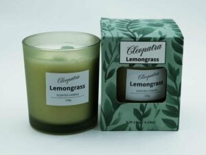 Candle W/Crystal Lemongrass 120g