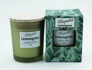 Candle W/Crystal Lemongrass 70g