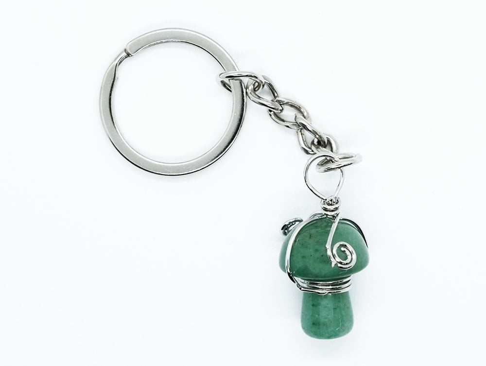 Keyring Mushroom Aventurine