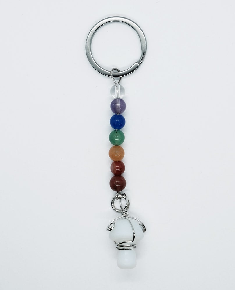 Keyring Mushroom Opalite