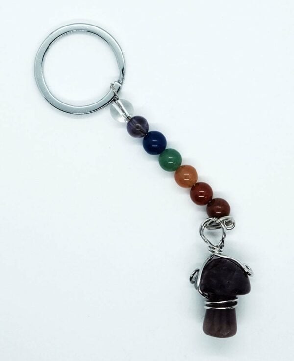 Keyring Mushroom Amethyst