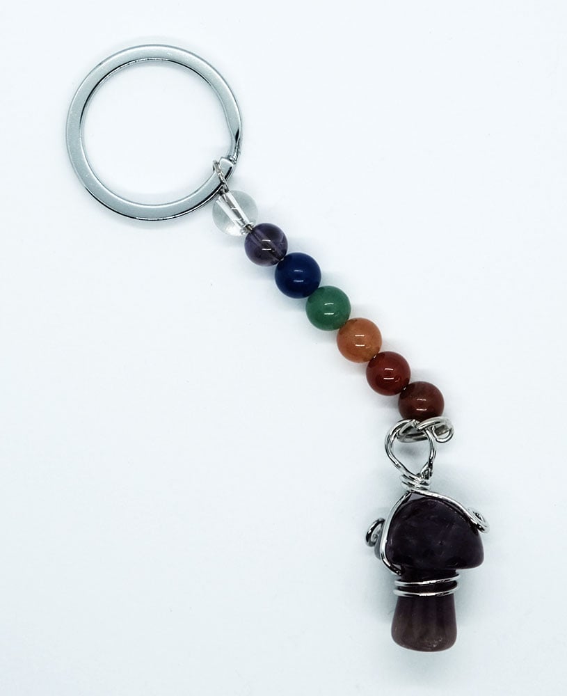 Keyring Mushroom Amethyst