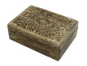 Box Rectangle Flowers 7X5"