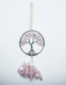 Hanger Tree Of Life Rose Quartz