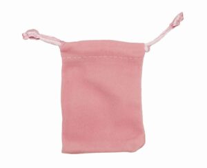Pouch Pink Velvet 5x7cm. 10PCS