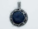 Pendant Round Wired Lapis