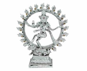 Indian Natraj With Stones 8"