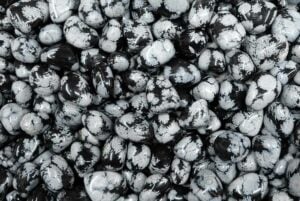 Tumblestone Snowflake Obsidian