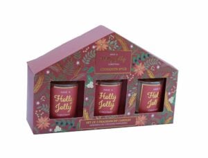 Votive Candlepots Holly Jolly