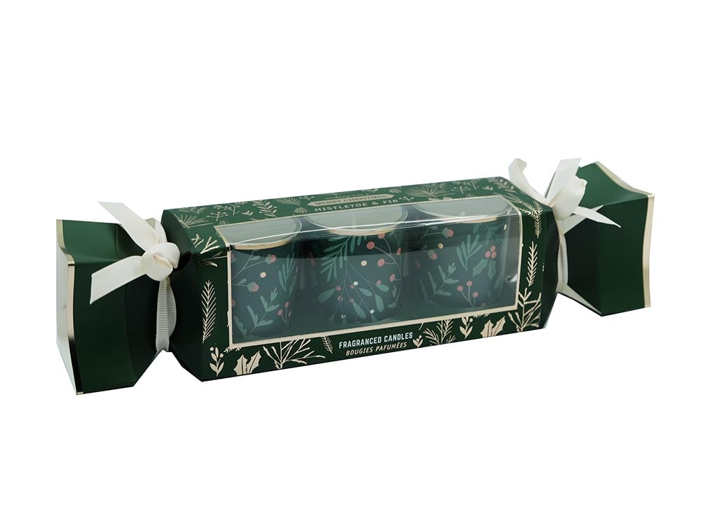 Candle Mistletoe Fir Cracker X3