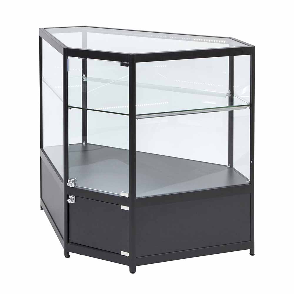 Corner Aluminium Display Glass Counter 850X850X1050mm SBT2 Code 99646 - Image 2