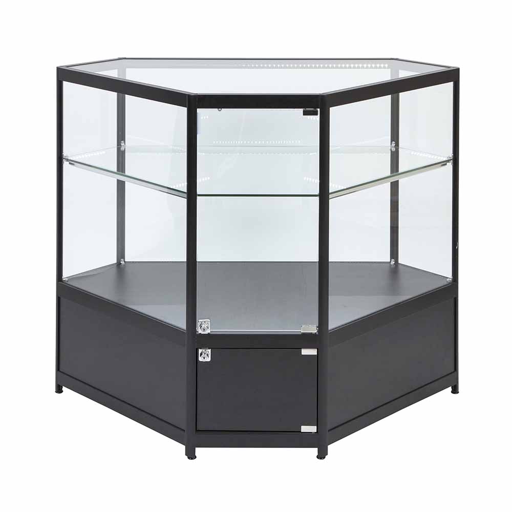 Corner Aluminium Display Glass Counter 850X850X1050mm SBT2 Code 99646 - Image 3