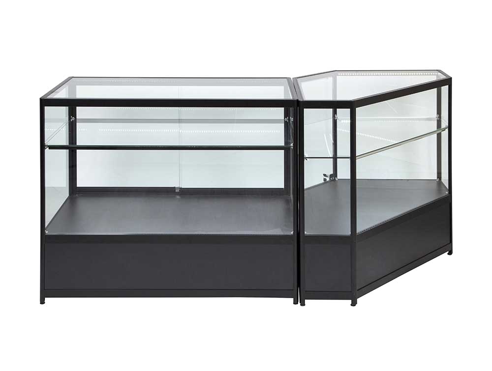 Corner Aluminium Display Glass Counter 850X850X1050mm SBT2 Code 99646 - Image 7