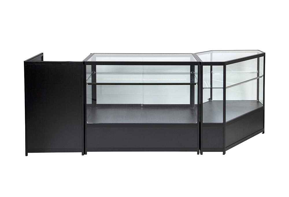 Corner Aluminium Display Glass Counter 850X850X1050mm SBT2 Code 99646 - Image 8