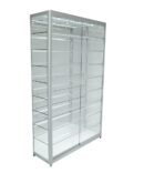 Glass Cabinet 1200X400X1980mm 8 Shelves Led Strip Lighting Code 99786