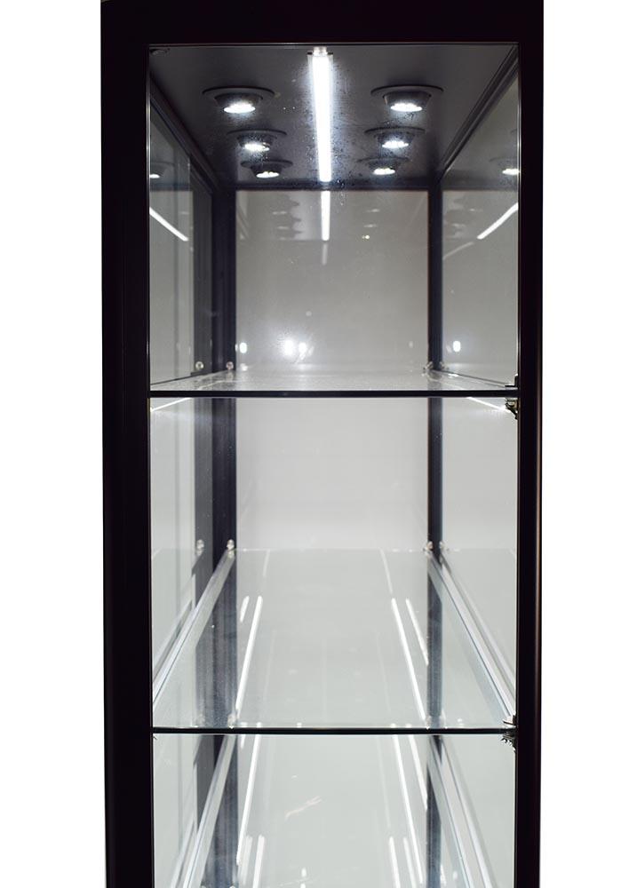 Glass Cabinet 1000X400X1980mm 5 Shelves Led Strip Lighting Code 99923 - Image 2