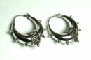 Silver Earring Wide Hoop