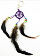 Dream Catcher Keyring Purple