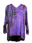 Jordash Blouse Purple Tie Dye