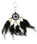 Dream Catcher Keyring Black