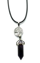Necklace Fixed Wand Amethyst