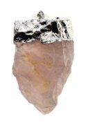 Pendant Rose Quartz Rough L4cm