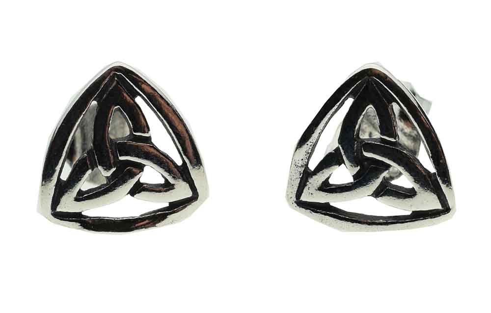 Silver Earring Stud Trinity