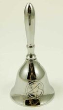 Brass Puja Bells Silver Colour