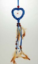 Dream Catcher Heart Blue 2.5 Inch