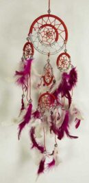 Dream Catcher Silver Red W9L35cm