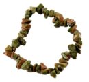 Bracelet Chip Unakite 7 Inch