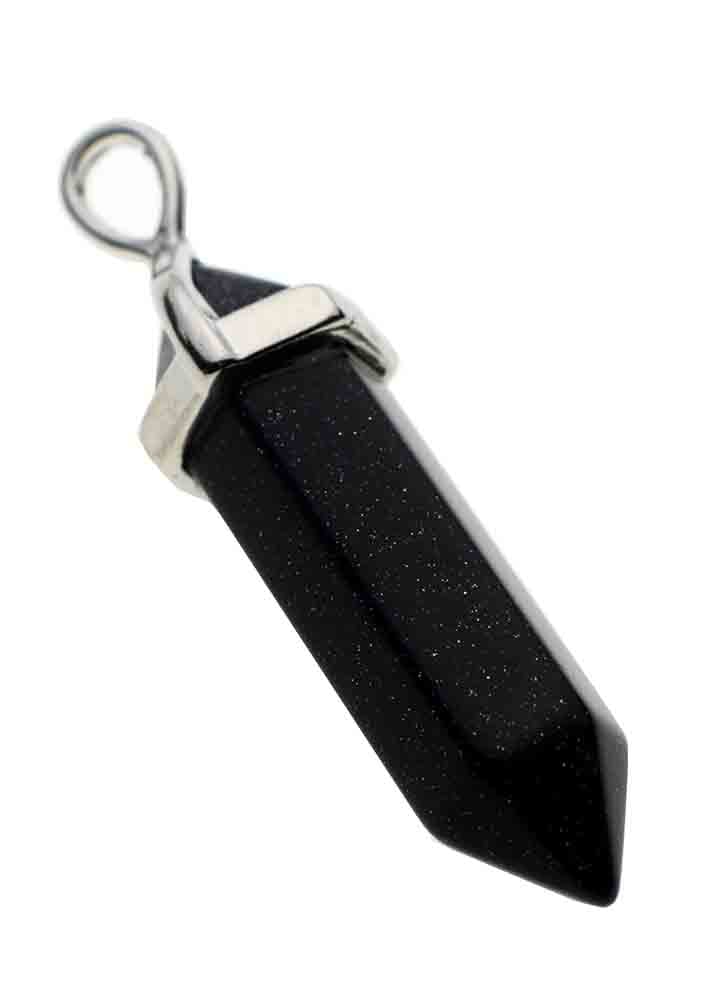 Pendant Fixed Wand Blue Goldstone