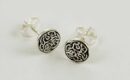Earring Silver Stud Celtic Circle