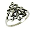 Ring Silver Unicorn Head