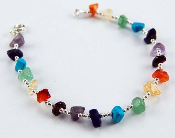 Bracelet Silver Stone Chips
