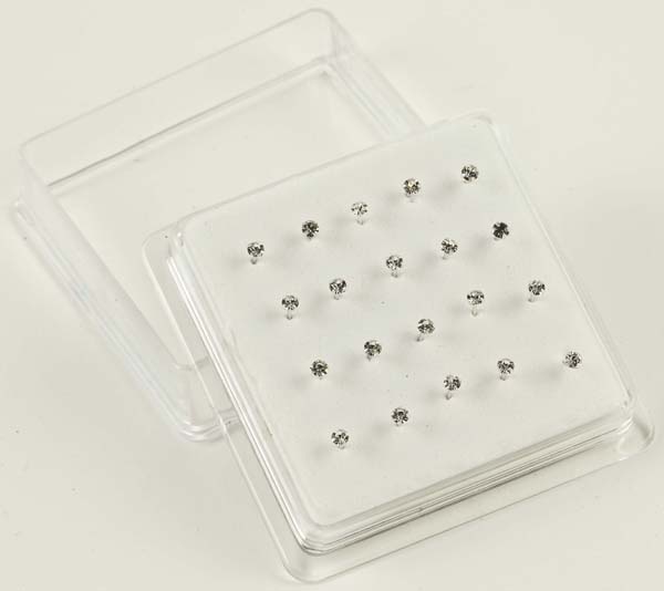 Nose Stud Silver 20pcs 2.5mm
