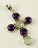 Silver Pendant Cross Shape