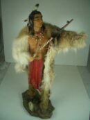 Indian Standing With Peace Pipe 21 Inch