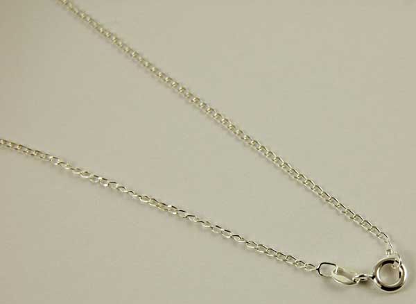 Silver Chain Long Curb 20 Inch