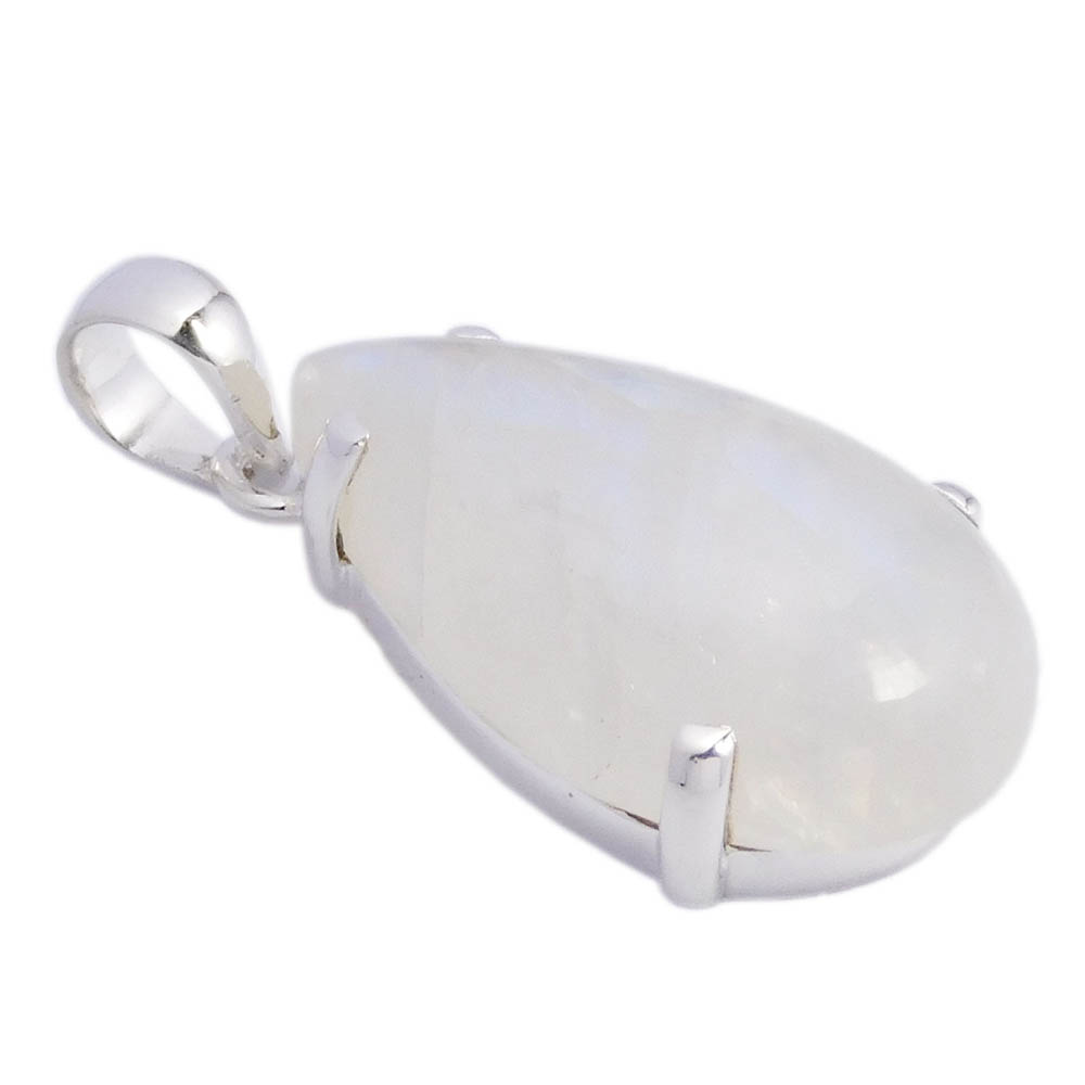 Silver Plated Pendant RainbowStone