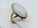 Gold PL Ring MRQ Moonstone