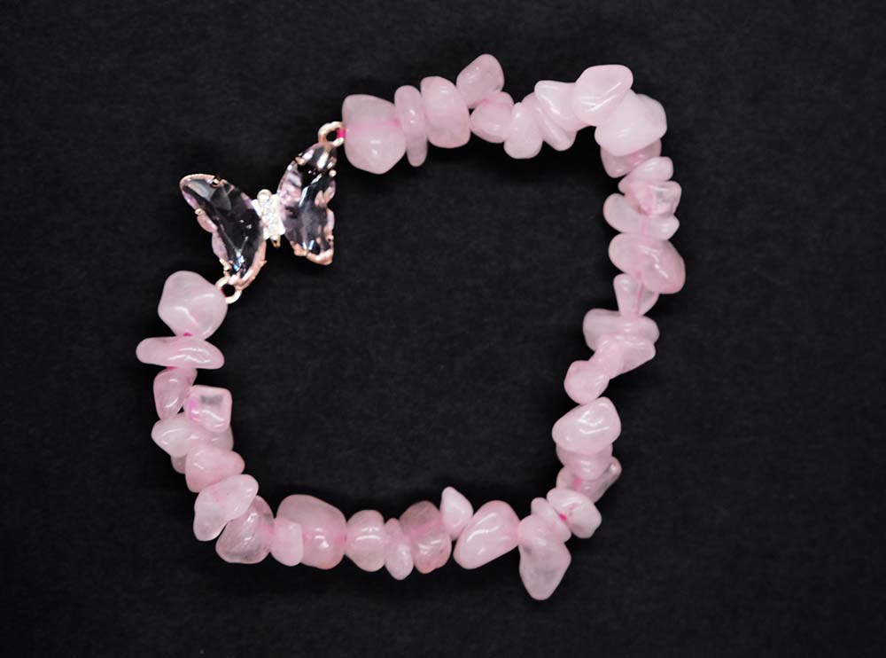 Bracelet.Ch Butterfly Rose Qz