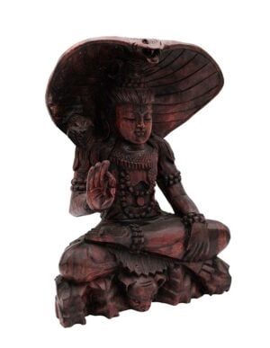 Wooden Buddha Thai Cobra 40cm